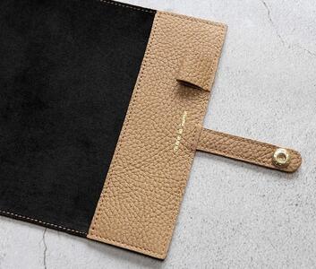 maf pinto (マフ ピント) 手帳カバー＆ブックカバー カプチーノ ADRIA LINE レザー 本革 日本製