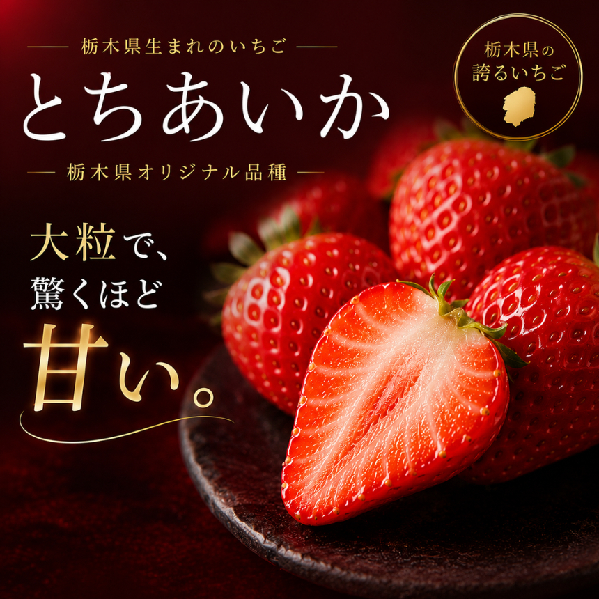 栃木県産 完熟とちあいか 1080g（270g×4p）　栃木県 矢板市