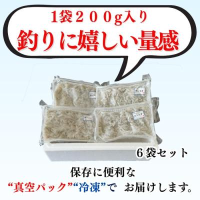 ふるさと納税 南知多町 【知多半島産】 生しらす 釣り餌用 200g×6袋 岬だより |  | 03