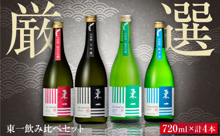 東一 厳選飲み比べセット 720ml×4本 / 日本酒 / 佐賀県 / 有限会社嬉野酒店 [41AIAA015]