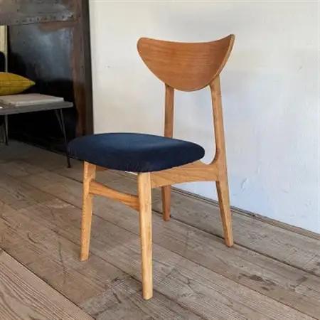 Karl Dining Chair 児島デニム ミディアムブラウンフレーム【SWOF】_雑貨・日用品 椅子・チェア・ソファ 家具・インテリア _【1539048】