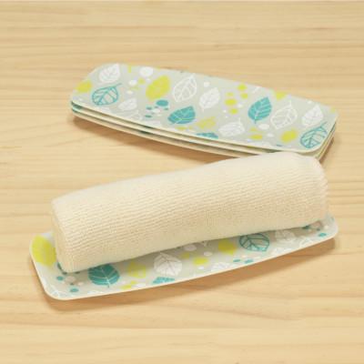 ふるさと納税 和歌山市 友禅和紙 おしぼり トレー ウインター リーフ グレー 5枚セット 北欧風のおしゃれなおしぼりトレー |  | 01