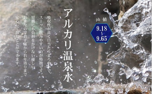 DS-215 天然アルカリ温泉水【3ｶ月定期便】薩摩の奇蹟20L×2箱