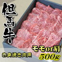 【ふるさと納税】但馬牛 赤身焼き肉用(モモ又は肩)500g【配送不可地域：離島】【1046854】