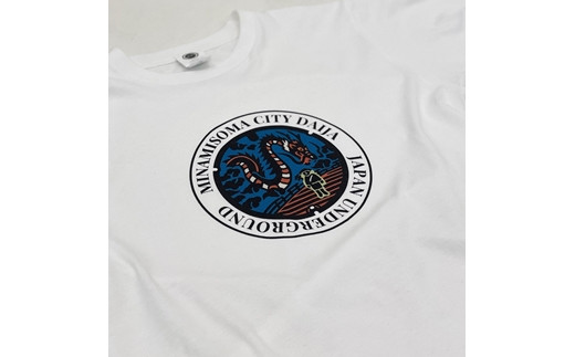 南相馬市 マンホールTシャツ 白 Mサイズ【49002】