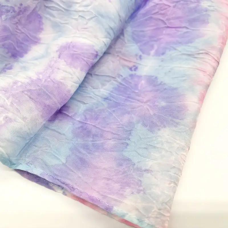 シルクデシンストール 紫陽花（パープル） FAF-0264