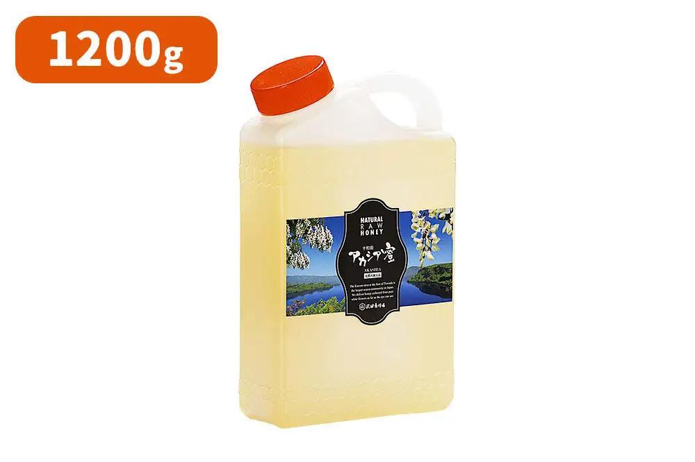 《先行受付》【新蜜】はちみつ 天然十和田 アカシア蜂蜜 1200g ポリ缶+TASTING HONEY ひとくちはちみつ 岩蜜 8本セット