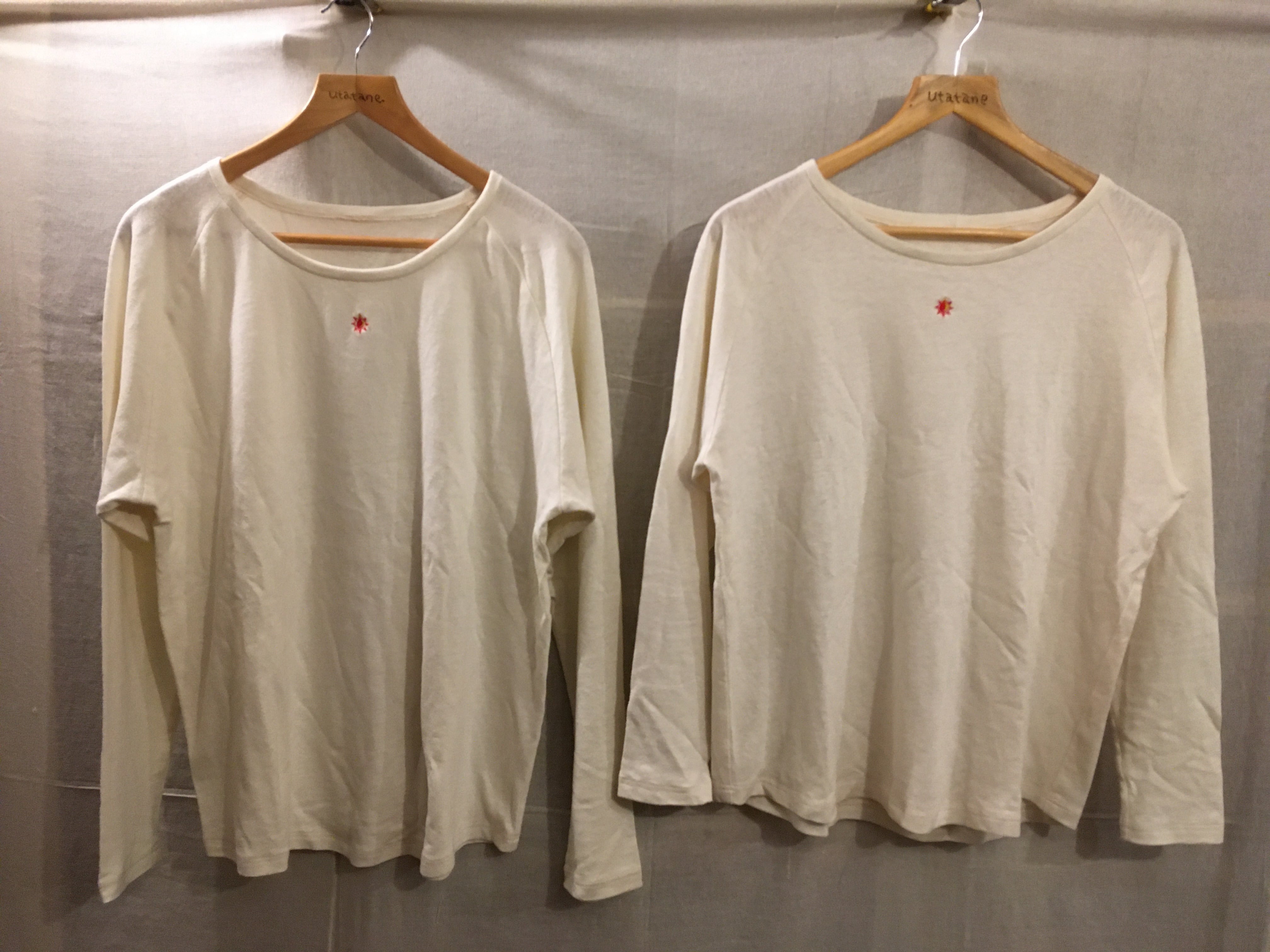 旅人の長袖（麻綿のラグラン長袖） サイズA（S~M）服屋ウタタネ 山形県 東根市 hi073-002-A