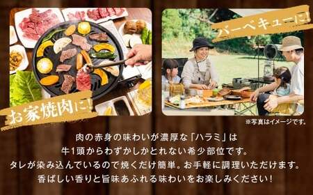 【焼くだけ簡単！】漬け込み牛ハラミ 約400g×2 計約800g 肉 牛肉 ハラミ肉 漬け 焼き肉 味付け