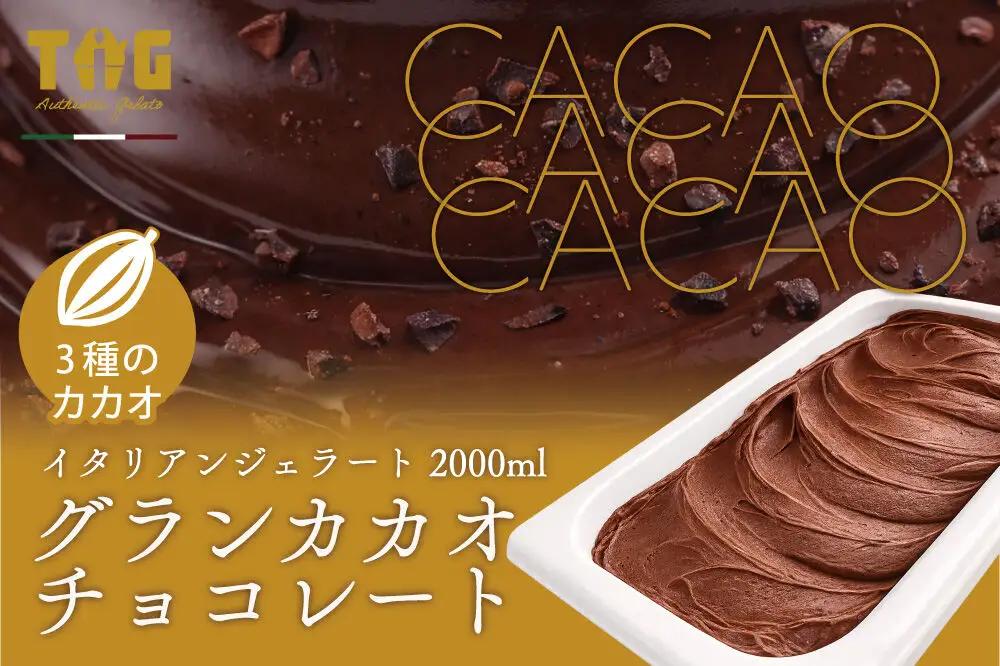 ジェラート ジェラテリア TiG（ティグ）イタリアンジェラート グランカカオチョコレート 2000ml (2L) 大容量 無着色 無香料 秋田 美郷町