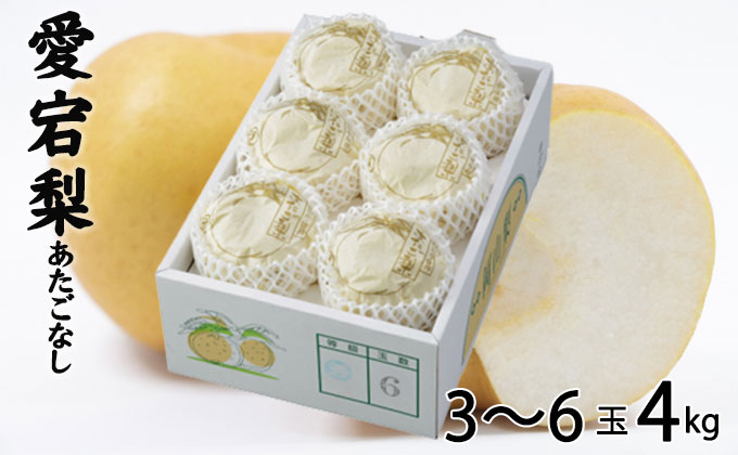梨 あたご梨 3～6玉 約4kg なし ナシ  岡山県産 国産 フルーツ