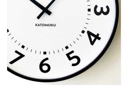 KATOMOKU Plywood clock km-106　木製掛け時計（ブラウン）