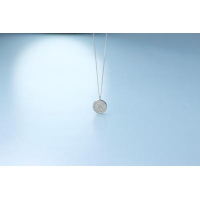 ふるさと納税 甲府市 【プラチナ900 ダイヤモンドネックレス】 0.095ct 美しいパヴェデザイン/ KPN90002 |  | 01