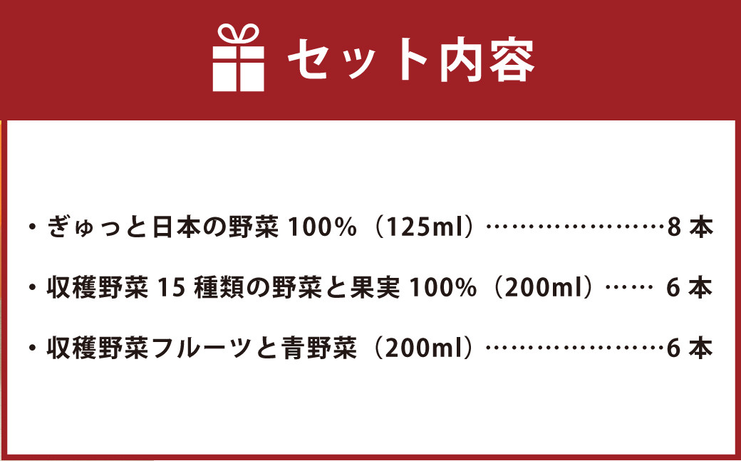 ジューシープレミアム 野菜飲料ギフトセット