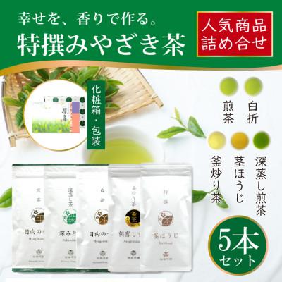 ふるさと納税 日向市 特撰みやざき茶　5本セット