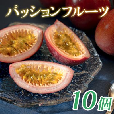 ふるさと納税 大月町 パッションフルーツ 10個 栽培期間中農薬不使用  有機肥料 南国フルーツ トロピカルフルーツ