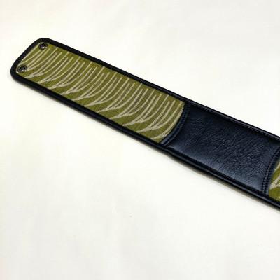 ふるさと納税 豊見城市 《ウージ染め》三線胴巻き(ティーガーザワワ)