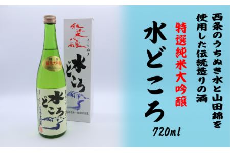 純米大吟醸「うちぬき水どころ」720ml　日本酒