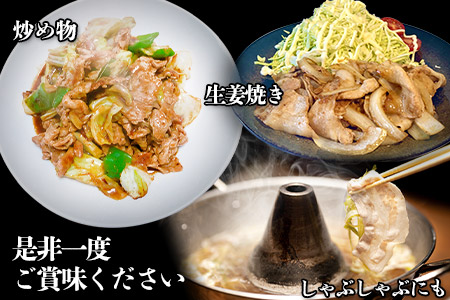 上ロースしゃぶしゃぶ 600g 清村養豚《60日以内に出荷予定(土日祝除く)》 豚 ロース しゃぶしゃぶ 冷しゃぶ 野菜炒め 清豚 冷凍 小分け 熊本県御船町