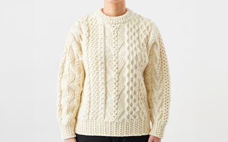 ≪先行予約≫【THISISASWEATER.】A2 : A SWEATER IS LOVE. -WHITE ホワイト セーター 服 洋服 ユニセックス メンズ レディース ブランド 数量限定 山形県 