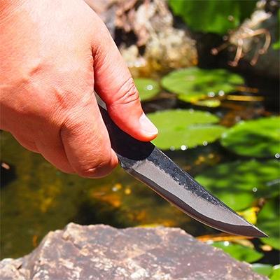 ふるさと納税 香美市 【土佐打刃物】鍛造ナイフ　渓流型ミニナイフ |  | 01