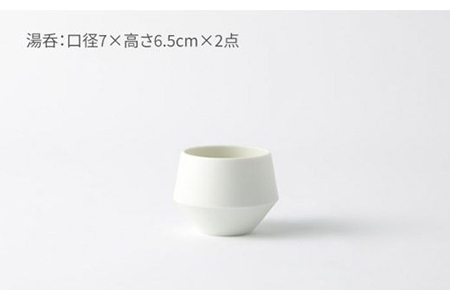 【美濃焼】frustum 土瓶煎茶3点セット（白）【晋山窯ヤマツ】≪土岐市≫ 茶器 茶器セット 急須 ポット ティーポット [MAS009]