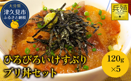 ぶり ひろびろいけす ぶり丼セット 120g×5