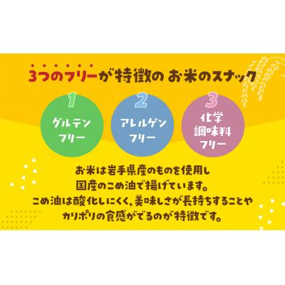 ふるさと納税 陸前高田市 グルテンフリー 米粉 スナック 『ポリフリー』 6種×各10袋セット アレルゲン・化学調味料フリー |  | 01