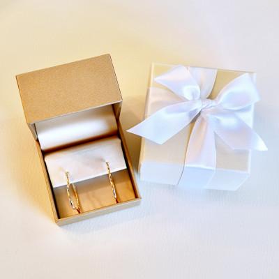 ふるさと納税 昭和町 18金 イエローゴールド ハート 地金フープピアス 保証書付 KO-0026 |  | 03