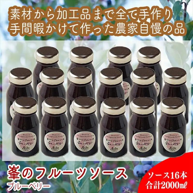 スイスで加工品を学んだ農家が手間暇かけた『手づくりジャムソース【ブルーベリー】』16本セット【 家庭用 自宅用 贈答品 贈答用 ギフト お取り寄せ お中元 お歳暮 贈り物 お祝い 神奈川県 小田原市  ジャム ジャム】