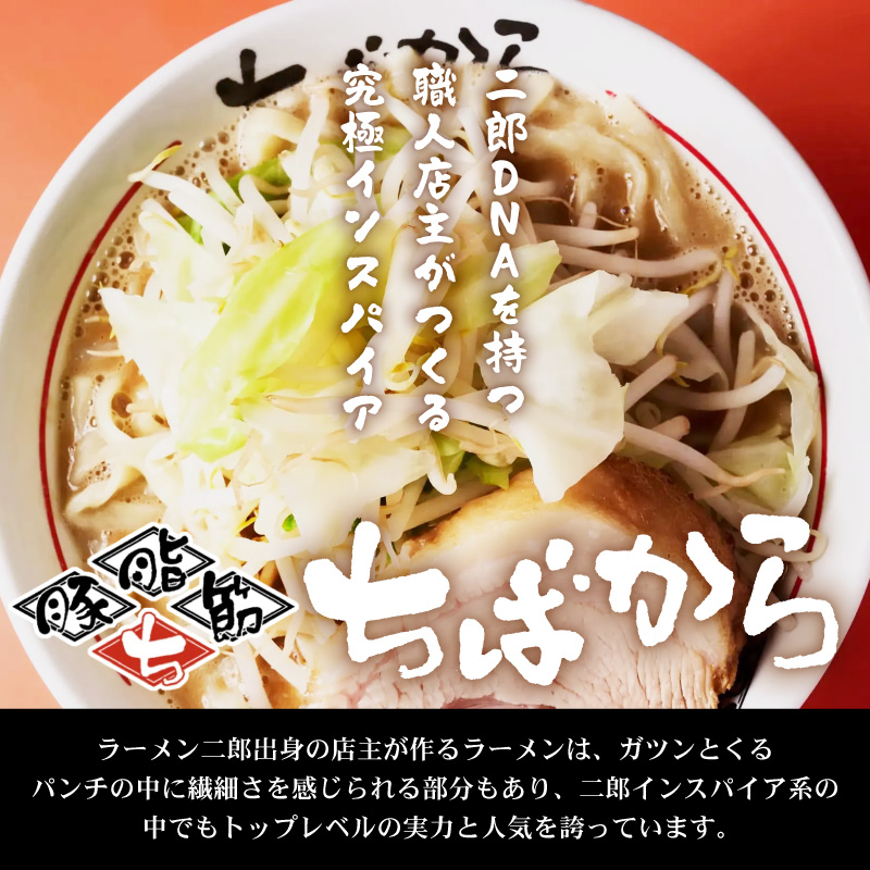 ちばから油そば（醤油）2人前 二郎系ラーメン
