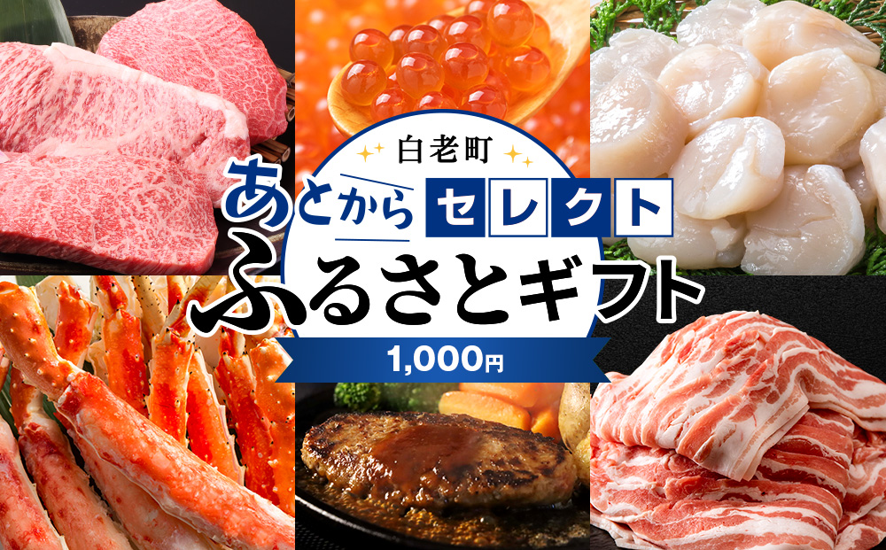 あとからセレクト 【ふるさとギフト】《1,000円分》