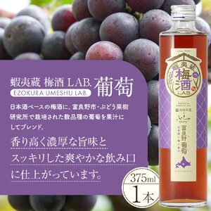 日本酒ベース 蝦夷蔵 梅酒 LAB.セット（苺・林檎・葡萄）| 飲み比べ セット いちご りんご ぶどう アルコール 限定 北海道_01106