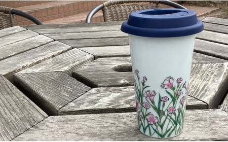 有田焼 Traveling Tumbler / Nadeshiko トラベリングタンブラー 撫子【 幸楽窯 / YUIKA Lab 】コンビニ コーヒー Mサイズ 食器 器 カップ 花 はな cp01