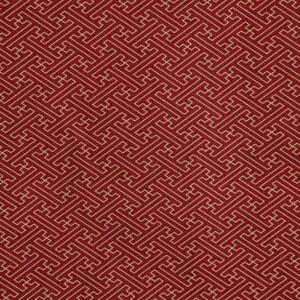 【レッド】紀州晒 紀州和晒 シーチング コットン 綿 綿100% 生地 布  和柄 紗綾形 和風 WAGARA おしゃれ ハンドメイド 手芸 手作り 3m 約110cm