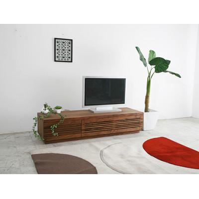 ふるさと納税 大川市 大川家具 ジャギー 160 テレビボード ウォールナット 台輪【野中木工所】