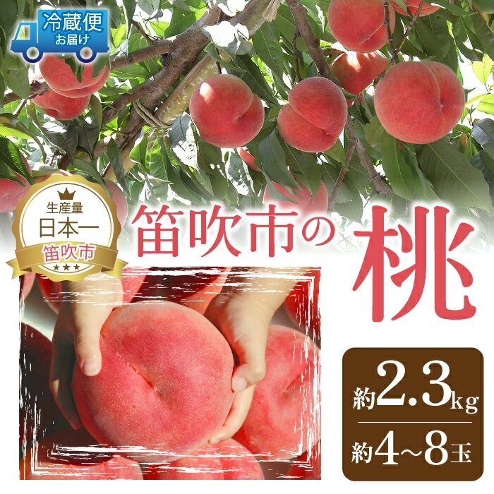 【ふるさと納税】＜25年発送先行予約＞ 山梨の完熟桃2.3kg以上 ふるさと納税 もも 桃 笛吹市 国産 人気 期間限定 果物 フルーツ 旬 山梨県 送料無料 111-018