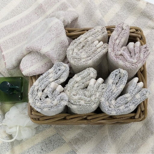 【フェイスタオル5枚組】オーガニックコットン フェイスタオル(34×80cm) かすみ | タオル