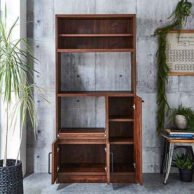 ふるさと納税 大川市 食器棚 レンジ台 キッチンボード 令和 幅83【カラー:アンティークホワイト】 |  | 02