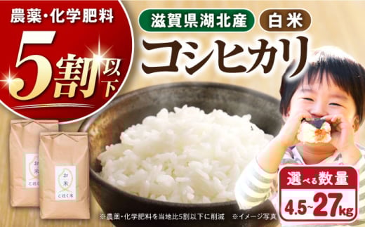 【令和7年産新米】湖北産 コシヒカリ 27kg (白米) 長浜市/株式会社エース物産[AQAK008] 米 お米 ご飯 ごはん ゴハン 近江米 滋賀県産 長浜市産 こめ 玄米 白米 精米 お米 新米 食品 ふるさと納税 国産 炊きたて 米ギフト もちもち ブランド米  食卓 美味しい 産地直送 節約 人気