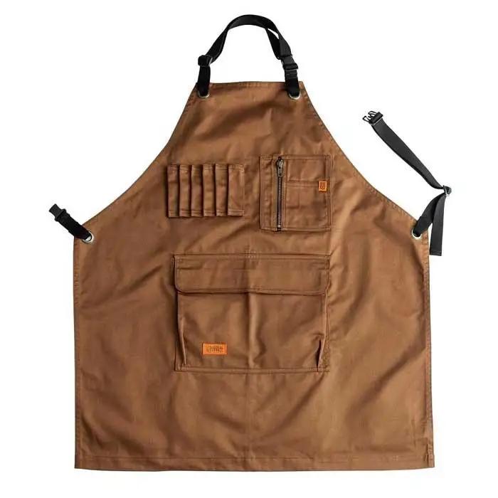 【福岡市】(色をお選びいただけます) ユニバーサルオーバーオール サープラスエプロン ＜モカ＞