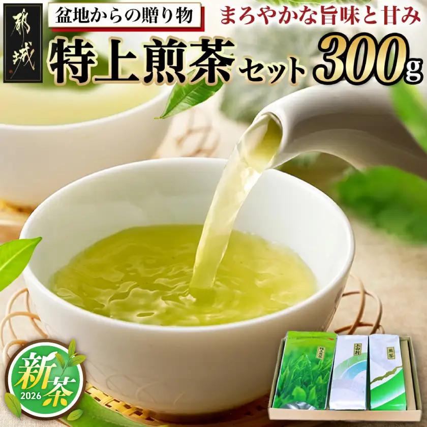 盆地からの贈り物 特上煎茶セット〔AA-48-001〕_(都城市) 茶葉 特上煎茶 上白折 煎茶 各80グラム お茶の産地 最高級品 一番茶 Green Tea 水出し ギフト 家庭用 日本茶