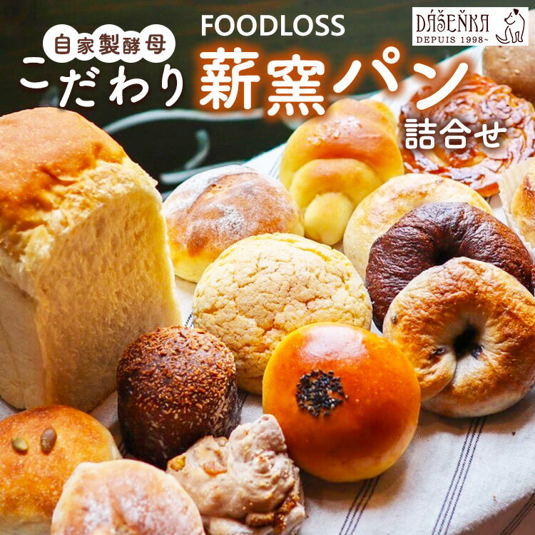 【ふるさと納税】【フードロス対策】自家製酵母の薪窯パンこだわりパンの詰め合わせセット ｜ 自家製酵母 薪窯パン ダーシェンカ ロスパン パンセット パン セット 送料無料