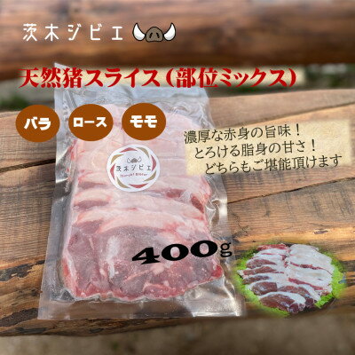 【ふるさと納税】天然猪肉スライス400g【配送不可地域：離島】【1634400】