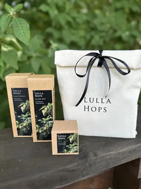 八ヶ岳・北杜市産ホップ使用 LULLAHOPS ボタニカル ナイトタイム3点セット（スカルプエッセンス・ピローミスト・バーム） [h374]