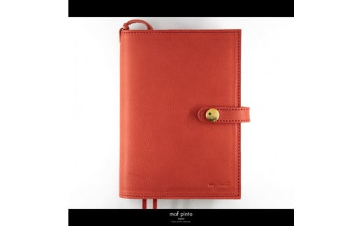 maf pinto (マフ ピント) レザー手帳カバー B6 レッドシュリンク 本革 日本製