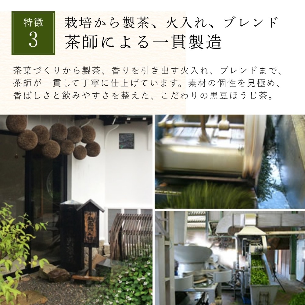 黒豆ほうじ茶 ティーバッグ 10個入×10袋 計100袋 丹波黒大豆 国産 ノンカフェイン 香ばしい 健康茶 食物繊維 イソフラ