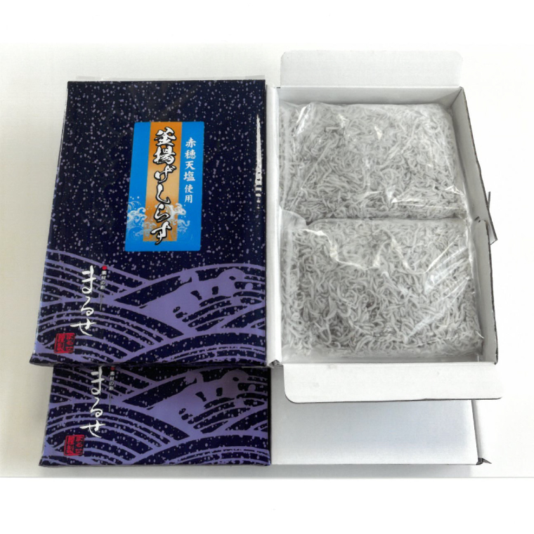 【6回定期便】大津港水揚げの釜揚げしらす 1kg(250g×2パック×2箱) (茨城県共通返礼品:北茨城市) (BC024)