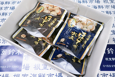 無添加ほたての旨煮6P、ほたての水煮5P A-11248