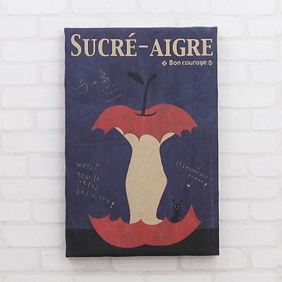 ふるさと納税 八尾市 大原そう×Colors ファブリックパネル「The apple which I bit」(A195)